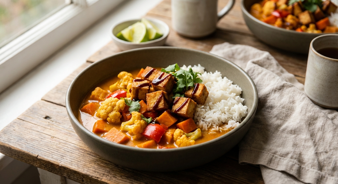 Hanoi Curry mit Knusper-Tofu